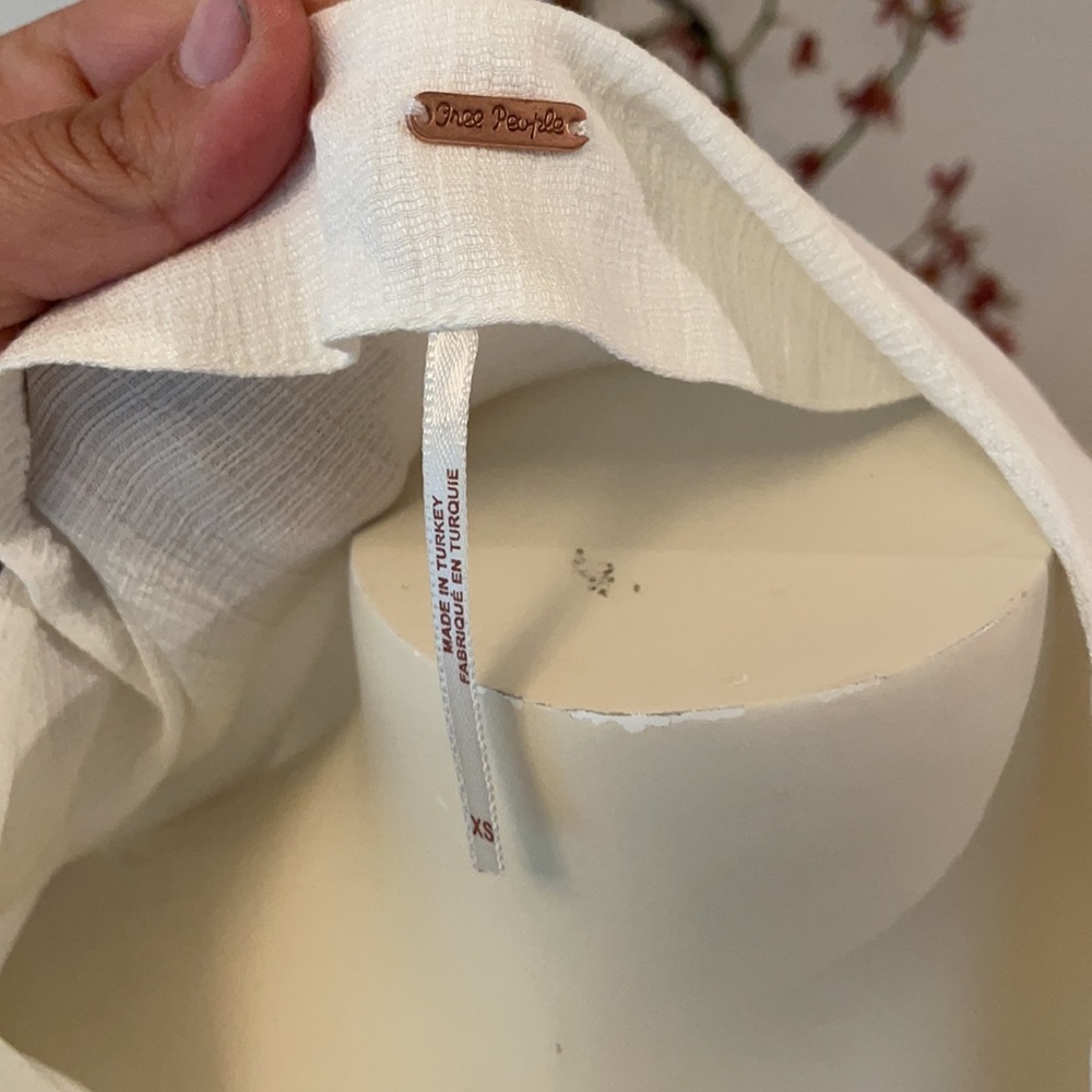 Free people white button up blouse - Picture 3 of 5